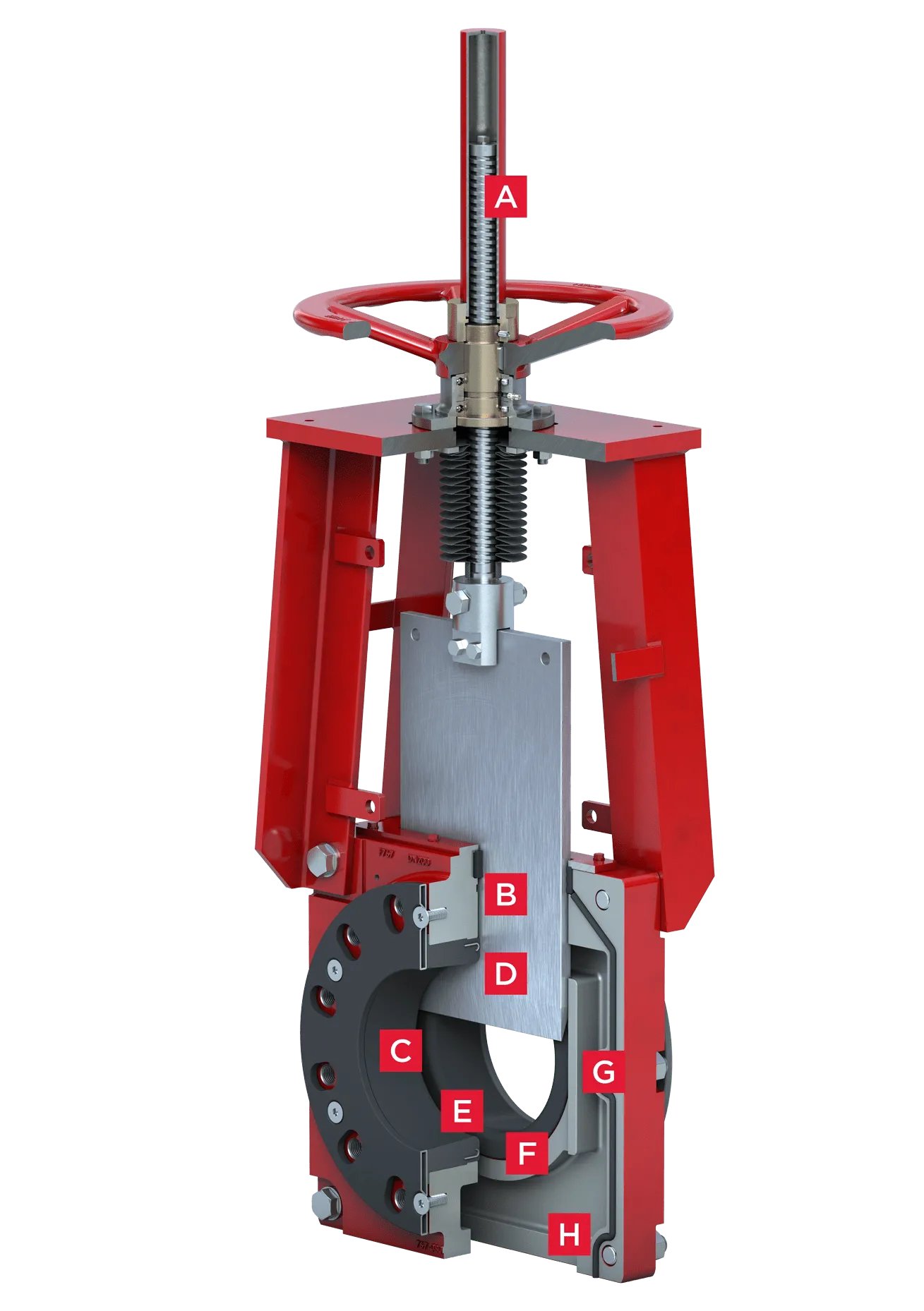 Bidirectional Knife Gate Slurry Valve Series 767 Features