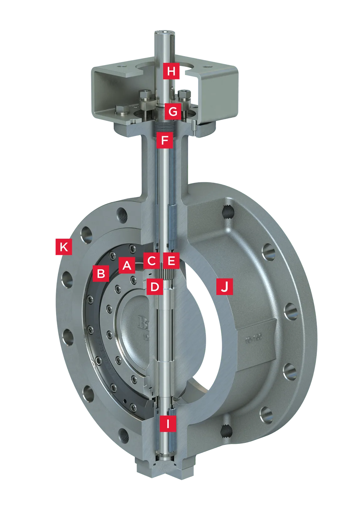 Bray Triple Offset Butterfly Valve Tri Lok Features